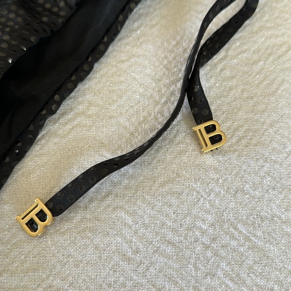 BALMAIN Paillettes Print Triangle Bikini Set, sz 36, $798 - Picture 10 of 16